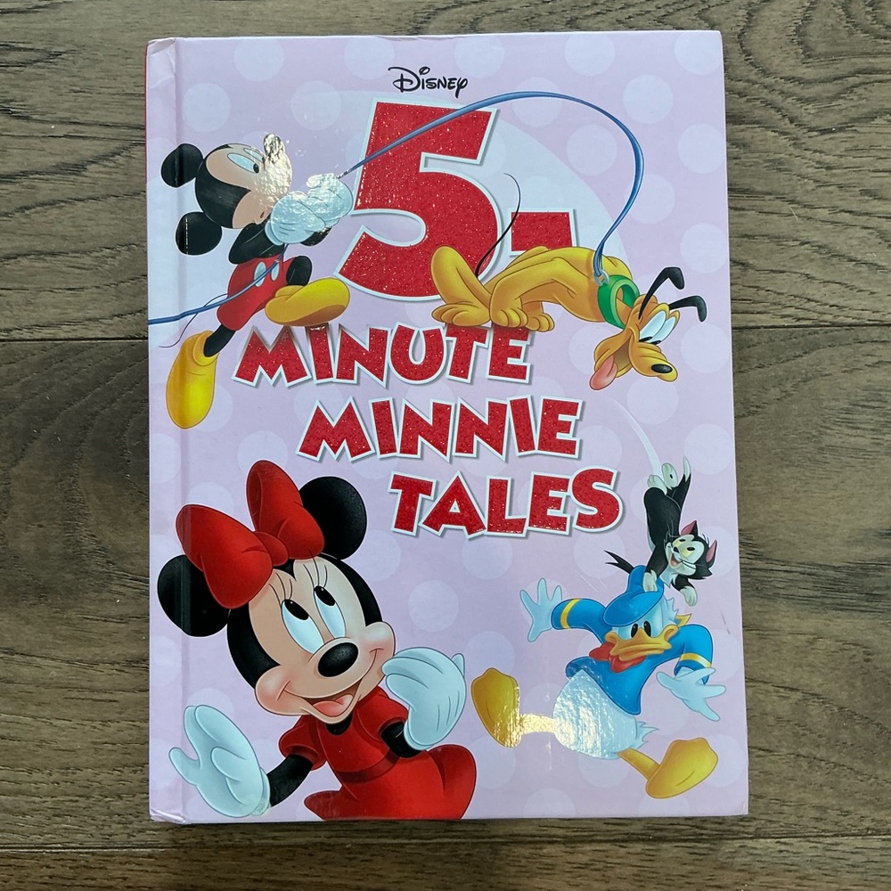 Disney 5-Minute Minnie Tales Book - Pink and Red Cover